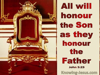 John 5:23 All Who Honour The Father Honour The Son (red)